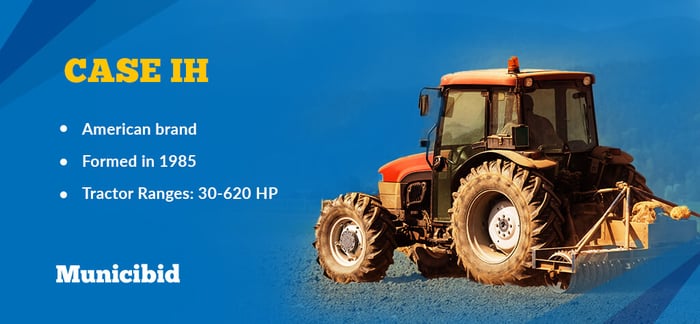 most reliable tractor brands - Case IH infographic