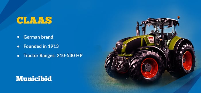 most reliable tractor brands - Claas infographic