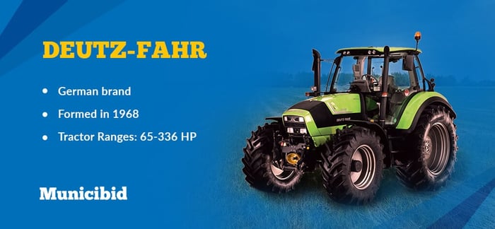 most reliable tractor brands - Deutz-Fahr infographic
