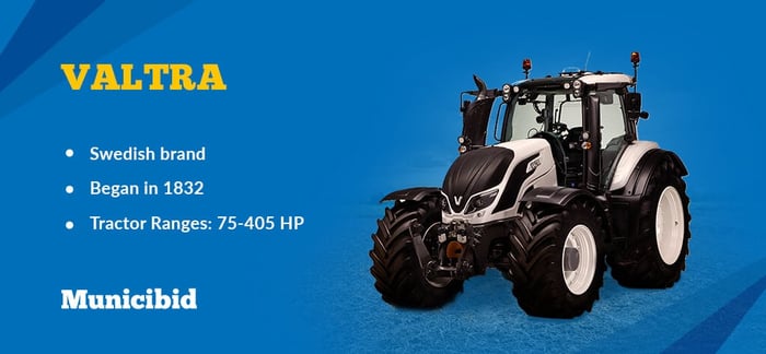 most reliable tractor brands - Valtra infographic