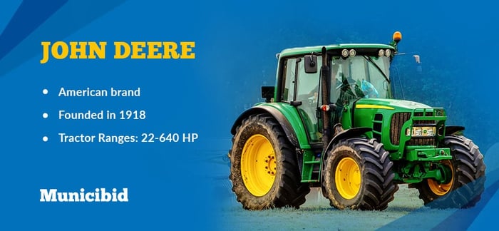 most reliable tractor brands - John Deere infographic