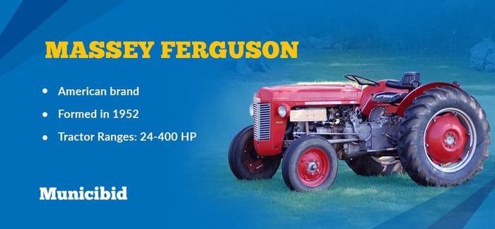 most reliable tractor brands - Massey Ferguson infographic