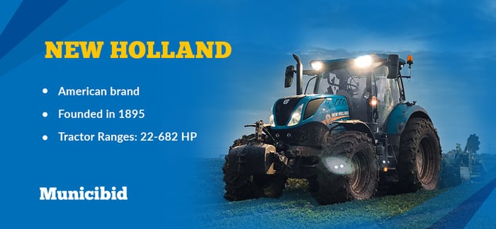 most reliable tractor brands - New Holland infographic