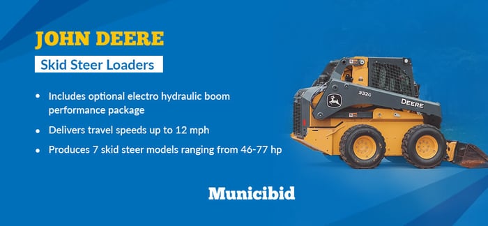 best skid steers - John Deere infographic