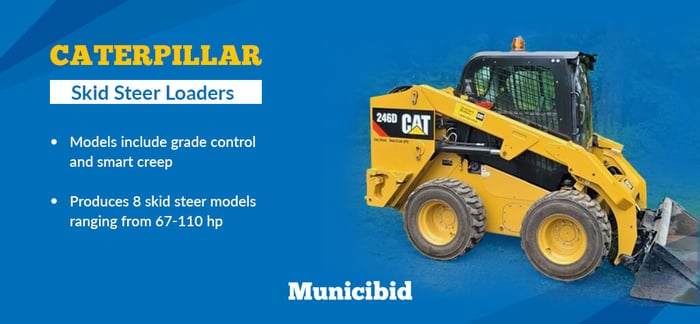 best skid steers - Caterpillar infographic