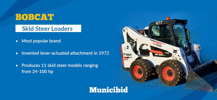 best skid steers - Bobcat infographic