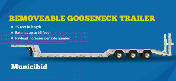 removable gooseneck trailer infographic