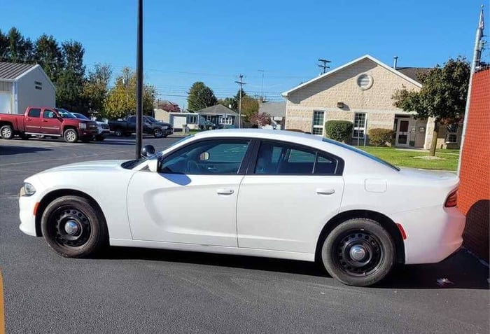 2021 Dodge Charger Pursuit, one of the most popular United States police cars.