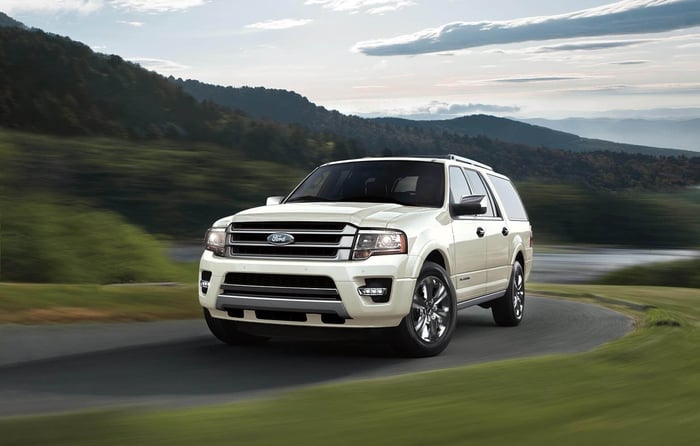 2017 Ford Expedition, a powerful SUV for towing, available in all wheel drive.