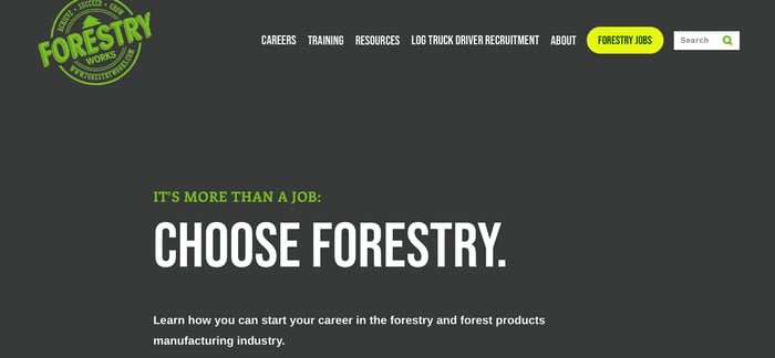 Forestry Works website