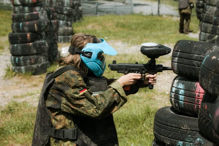 The World's Largest Paintball Field with Sky Fogal
