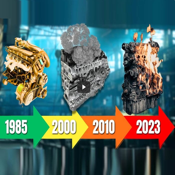 alter und neuer Motor nebeneinander