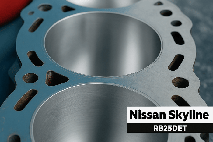 Stegwände beim Nissan RB25DET Nahaufnahme