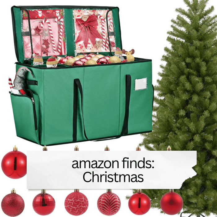 Christmas storage and organizing