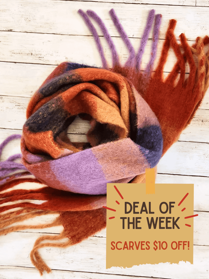 Deal of the Week: Cozy Knit TAssel Scarf