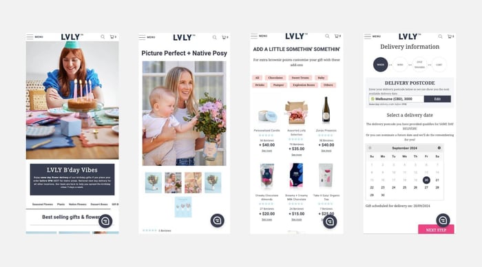 Lvly mobile experience
