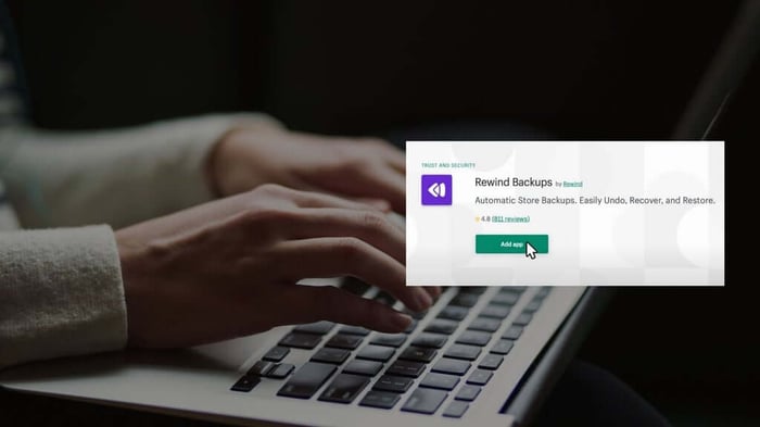 Backup your Shopify store: Rewind Backups