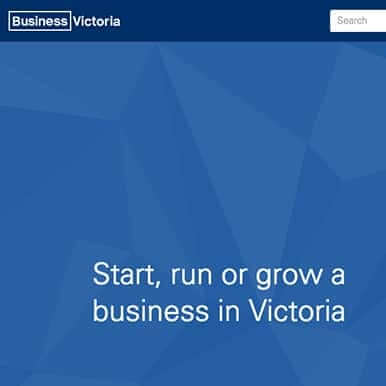 business victoria website screenshot