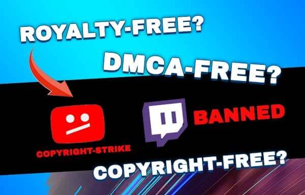 What is royalty free, copyright free and DMCA free music?