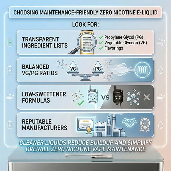 Choosing Maintenance-Friendly Zero Nicotine E-Liquid