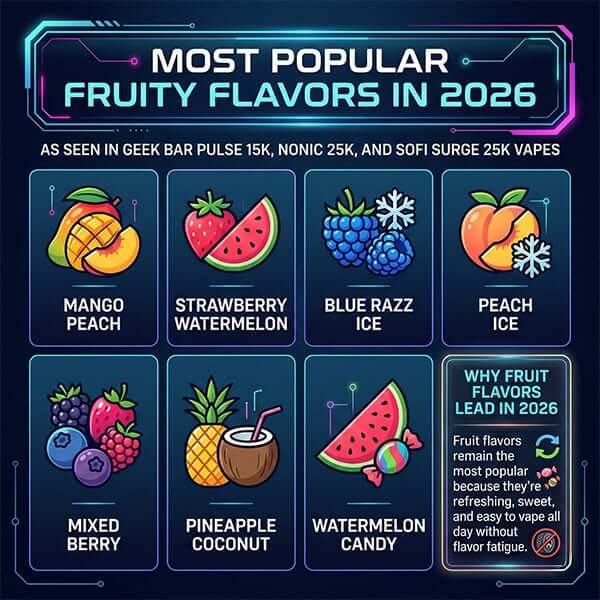 Most Popular Fruity Flavors in 2026