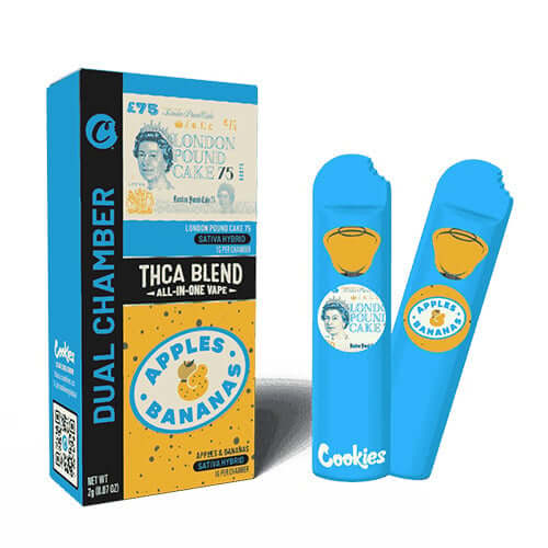 Cookies Dual Chamber THCA Disposable LPC75 / Apples & Bananas