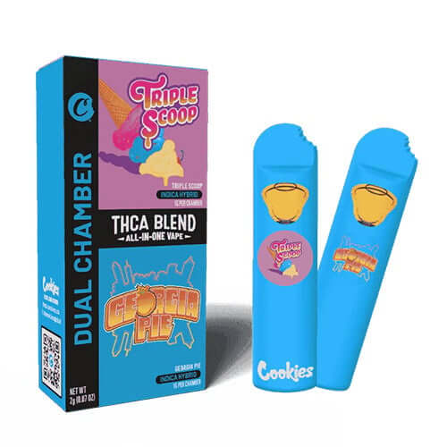 Cookies Dual Chamber THCA Disposable Triple Scoop / Georgia Pie