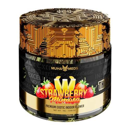 Muha Meds Exotic THC-A Flower Strawberry Mimosa