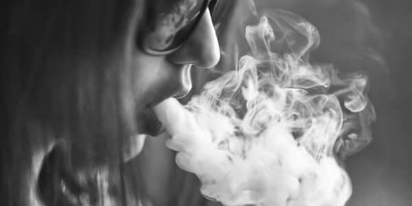 Woman Vaping High