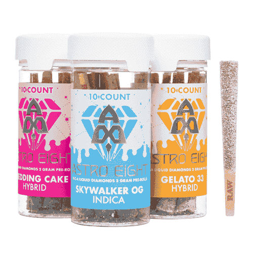 Astro Eight THC-A Liquid Diamond Pre-Rolls