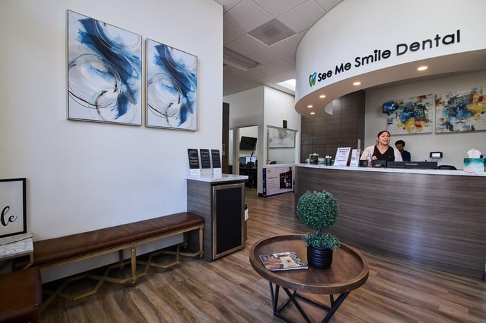 A photo of a dental clinic's lobby