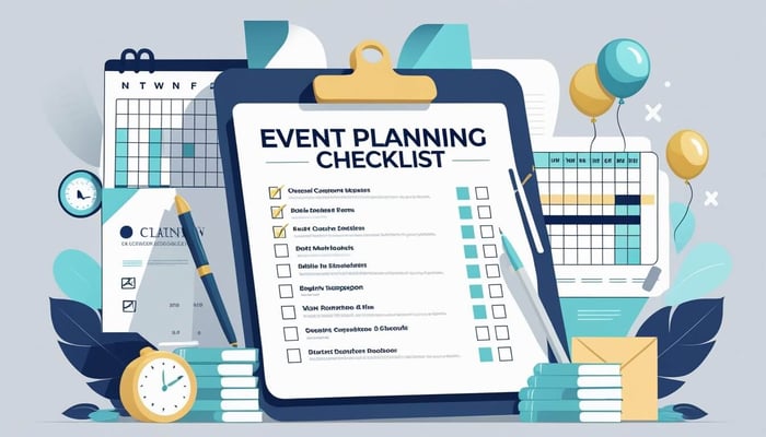 A checklist and a pen