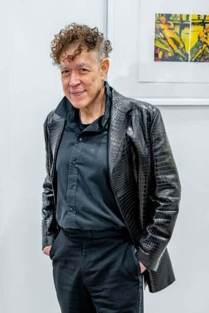 Andres Serrano attends Vincent Piazza's Poetry Reading during an Andres Serrano gallery show and launch event for the book "Confessions" at The...