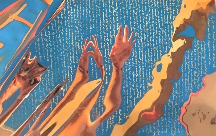 Hunter Biden, Untitled (2021). Courtesy of the artist and Georges Bergès Gallery.