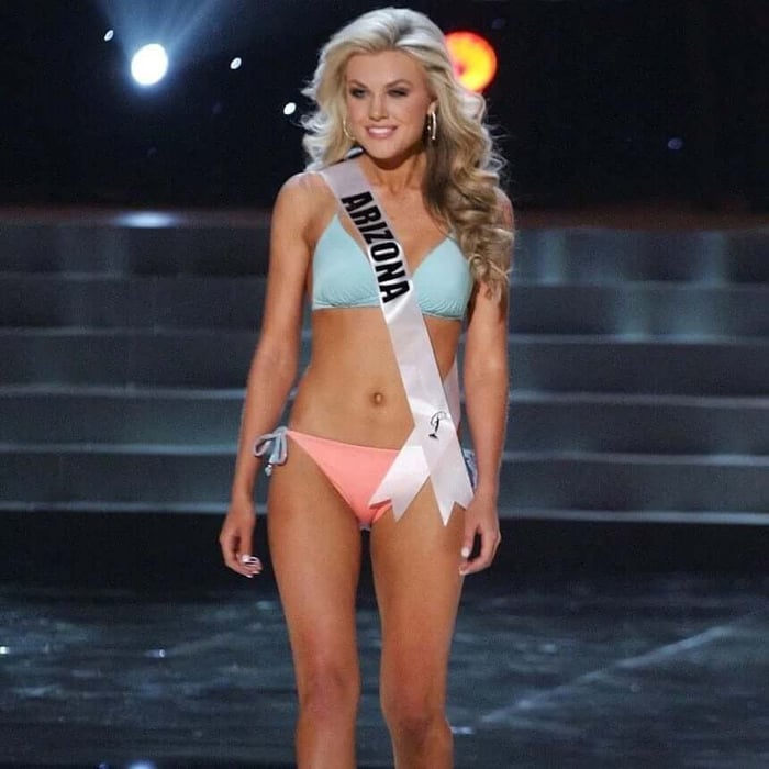 Mrs Kirk was crowned Miss Arizona at the age of 23