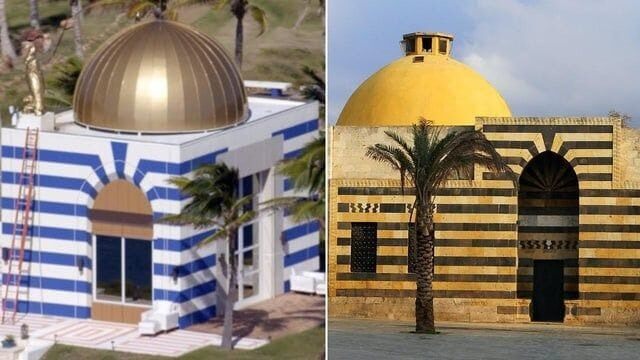 r/conspiracy - Found this picture of Epsteins Temple next to an ancient building. Does anybody have more information?