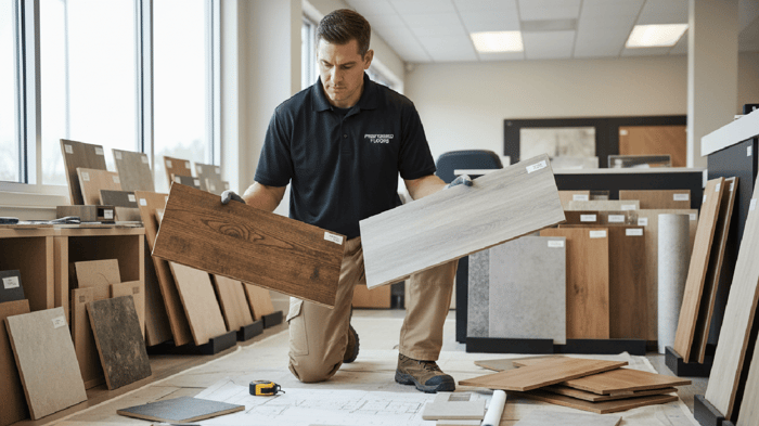 Contractor flooring supply