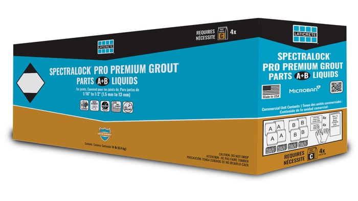 Cement grout vs. epoxy grout.