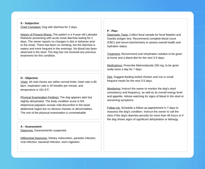 Writing SOAP Notes with AI