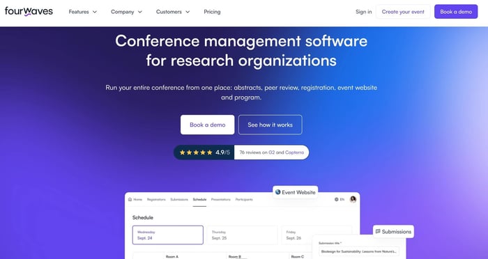 Fourwaves: Best for academic conferences
