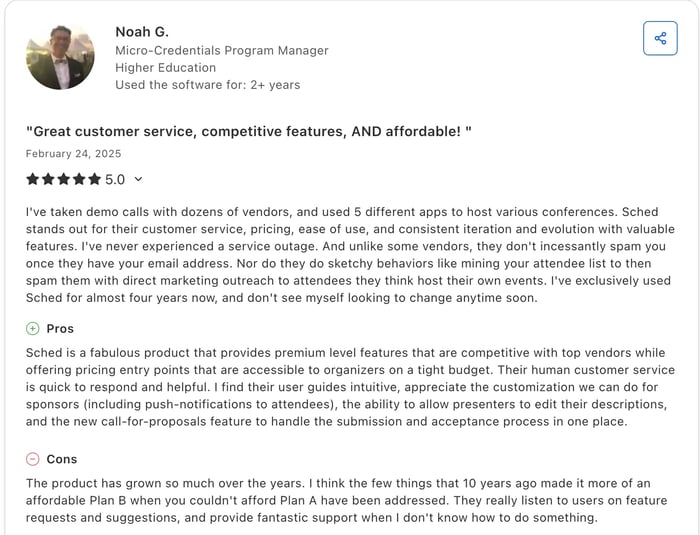Noah G. review