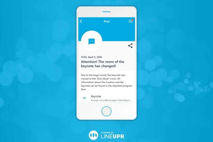 lineupr notification