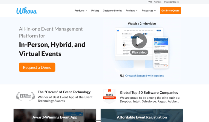 Whova: best for session feedback inside a networking-led conference app 
