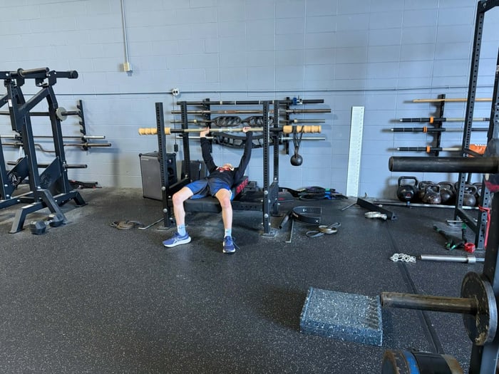 Rylen Wax training at Westside Barbell with the Bandbell bamboo bar