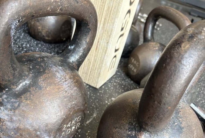 Kettlebells.