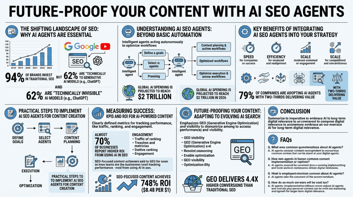 Future-Proof Your Content with AI SEO Agents infographic