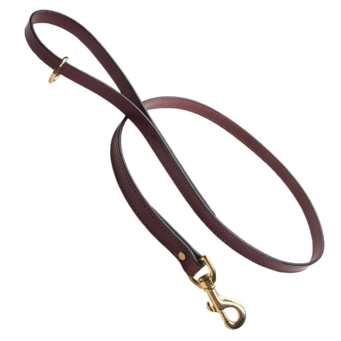 4 Foot English Bridle Leather Dog Leash