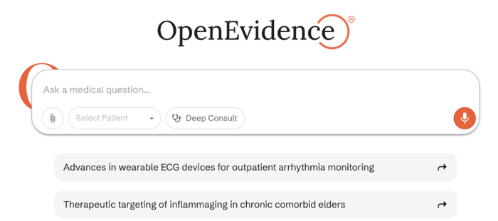 OpenEvidence: AI for Clinicians