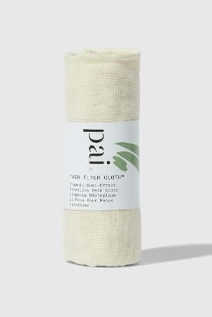 Pai organic muslin cloth in natural cream fabric for gentle face cleansing
