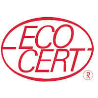 ECOCERT organic certification logo in red oval design